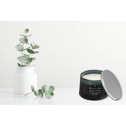 3 Wick High Gloss Taper Candle Black Rose & Peony 18 Oz, Decorative Candle, Home Accent