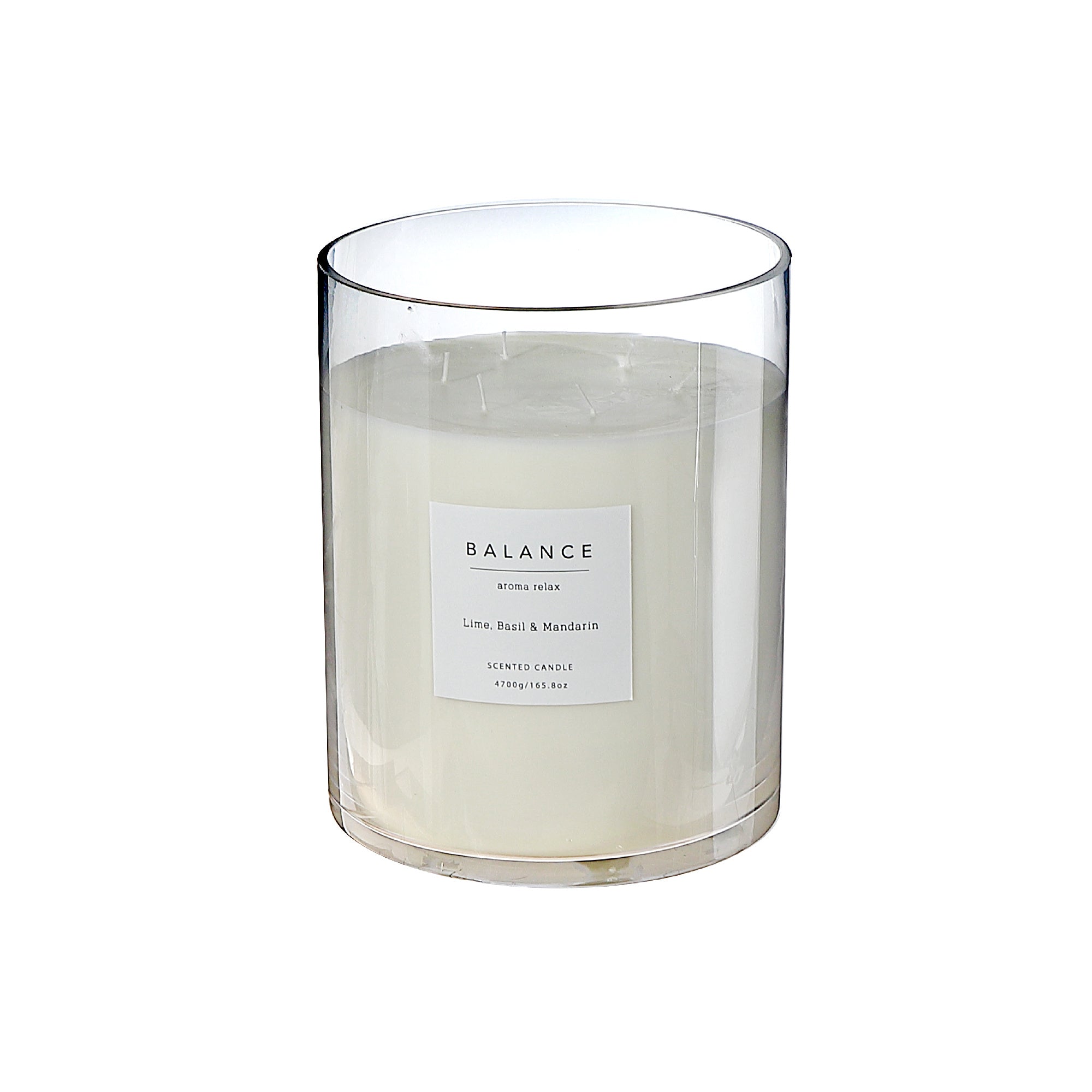 6 Wick Ambience Glass Candle Pomelo Lime & Bergamot, Six Wick Glass Candle, Pomelo Lime And Bergamot Scent, Luxury Home Fragrance