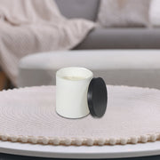 7 Oz White Jar Scented Candle With Lid, 7 Oz White Jar Candle, Compact Home Fragrance, Decorative Candle With Lid