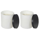 7Oz White Jar Scented Candle With Lid