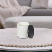 7 Oz White Jar Scented Candle With Lid, 7 Oz White Jar Candle, Compact Home Fragrance, Decorative Candle With Lid