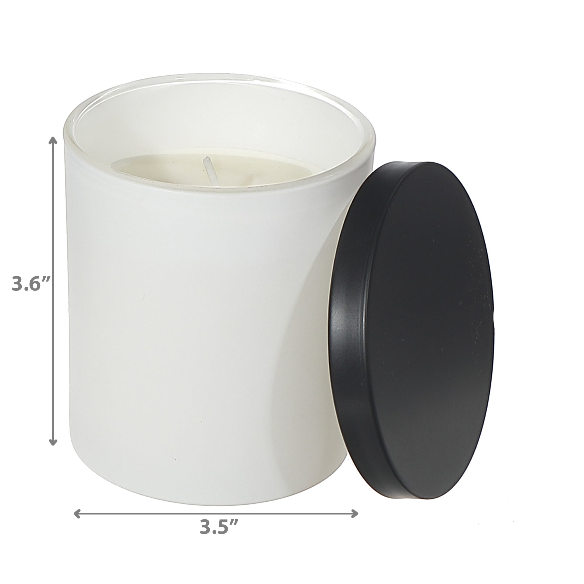 7 Oz White Jar Scented Candle With Lid, 7 Oz White Jar Candle, Compact Home Fragrance, Decorative Candle With Lid