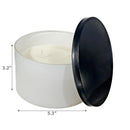 14Oz 3 Wick White Jar Scented Candle W/ Lid