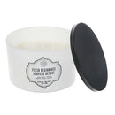 14Oz 3 Wick White Jar Scented Candle W/ Lid