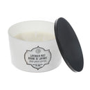 14Oz 3 Wick White Jar Scented Candle W/ Lid