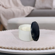 14Oz 3 Wick White Jar Scented Candle With Lid, 14 Oz White Jar 3 Wick Scented Candle With Lid, Modern Home Fragrance