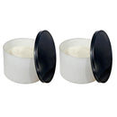 14Oz 3 Wick White Jar Scented Candle W/ Lid