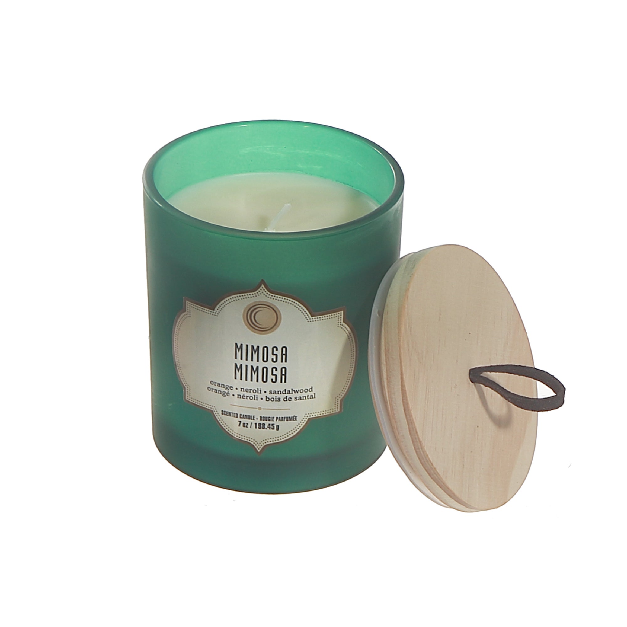 7 Ozs Green Jar Scented Candle Mimosa - Set of 2