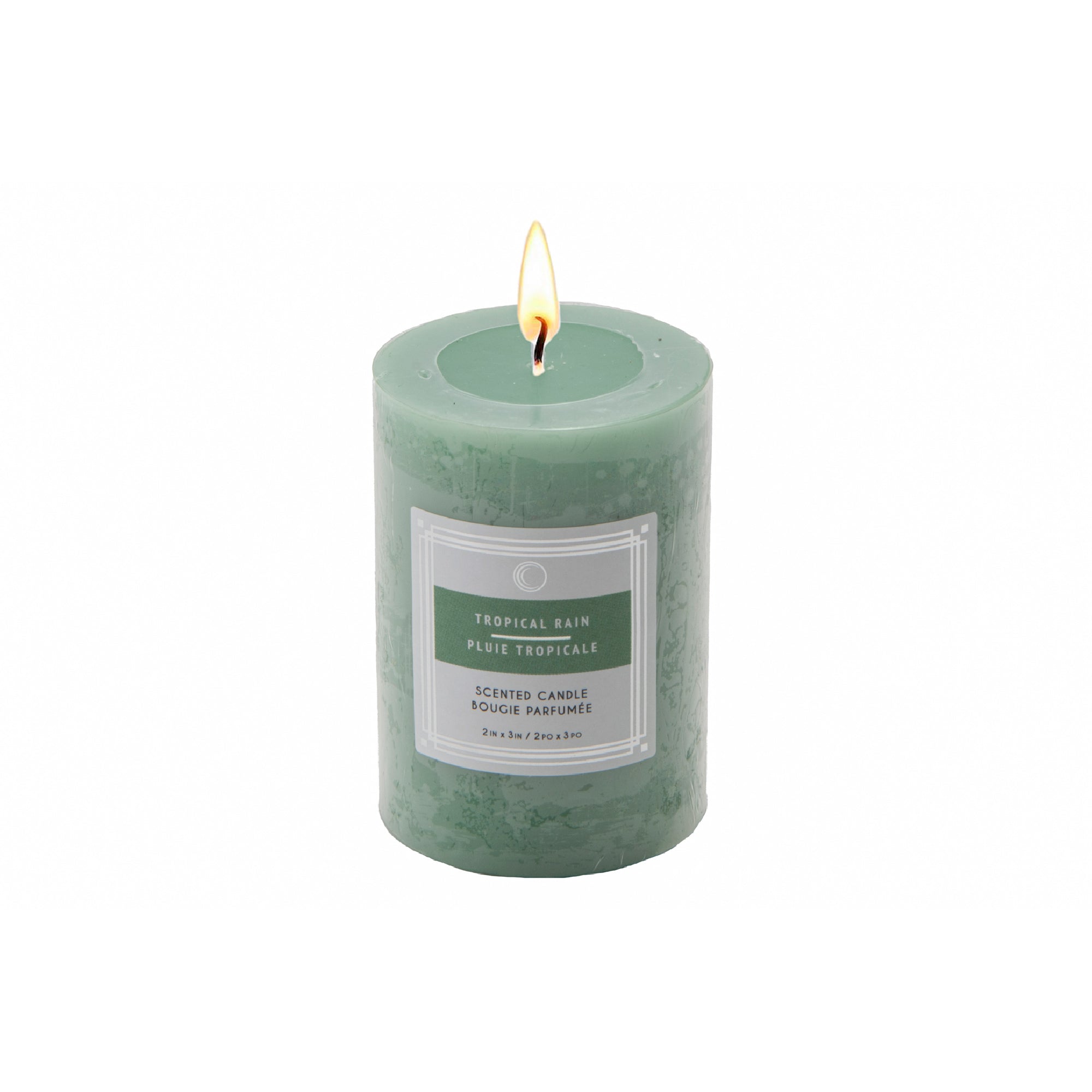 Tropical Rain 2"x3" Scented Pillars, Set of 12, Home Fragrance, Aromatherapy