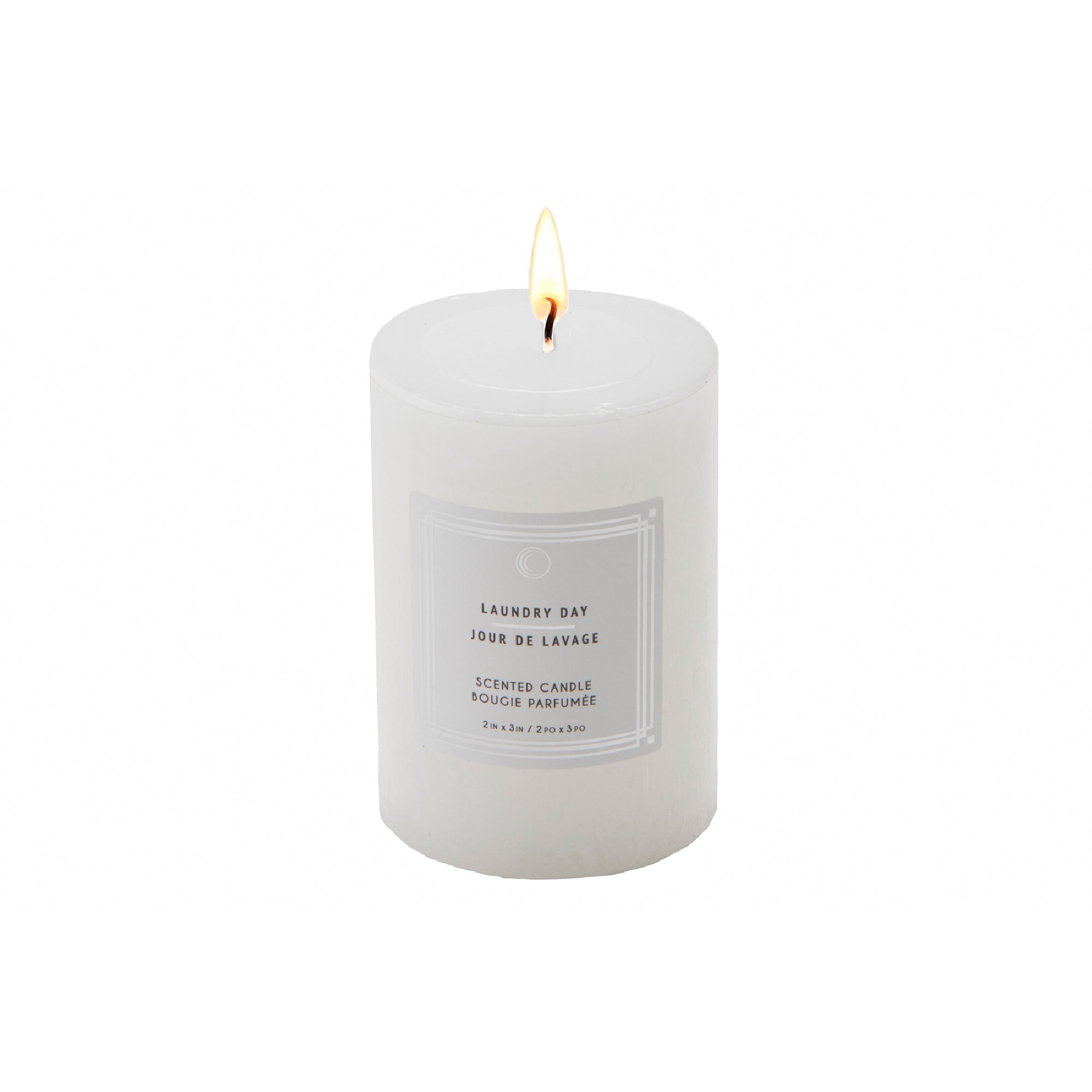 Laundry Day 2"x3" Scented Pillars, Set of 12, Home Fragrance, Aromatherapy