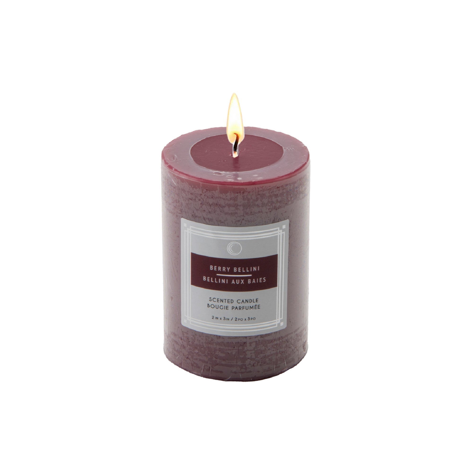 Berry Bellini 2"x3" Scented Pillars, Set of 12, Home Fragrance, Aromatherapy