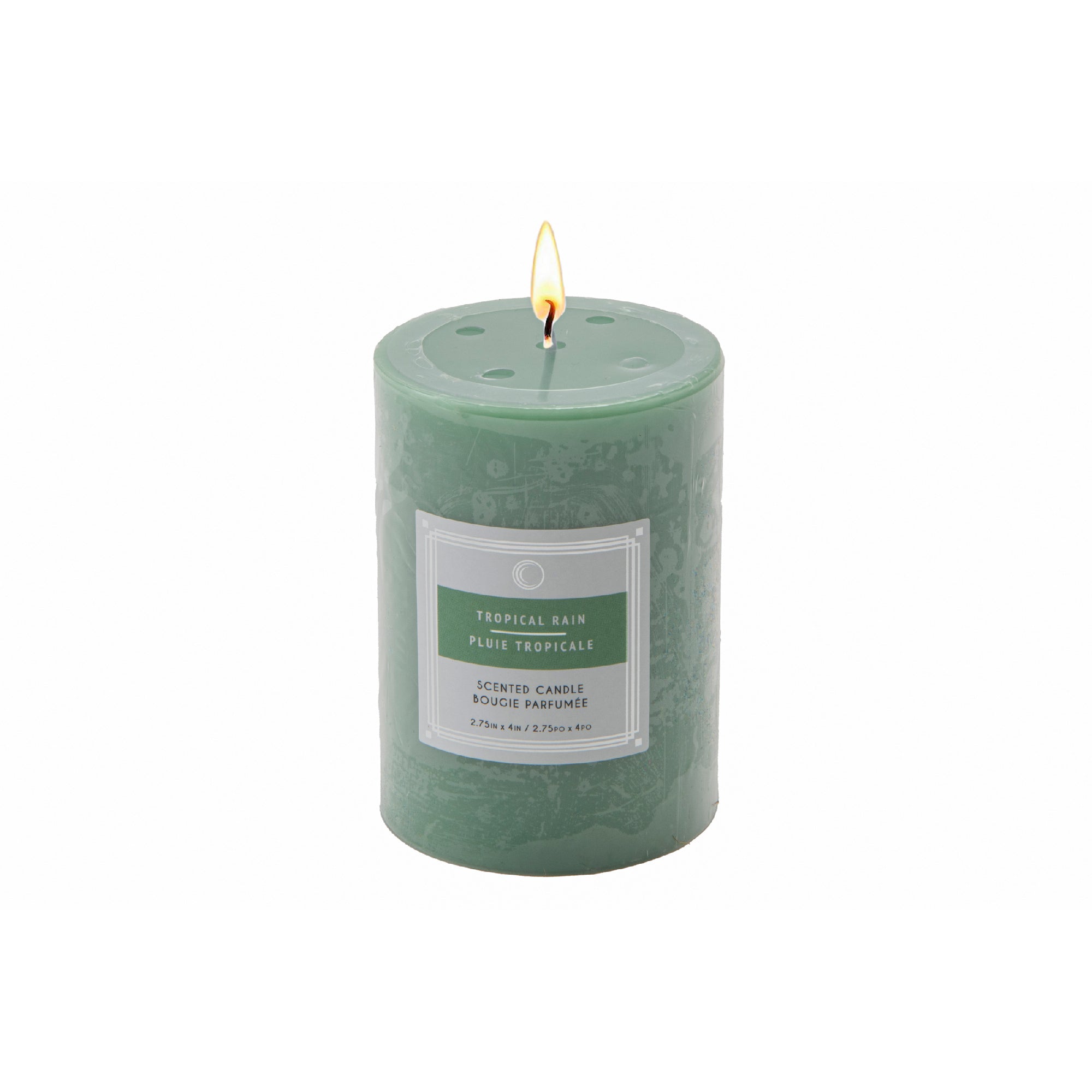 Tropical Rain 2.75"x4" Scented Pillars, Set of 8, Home Fragrance, Aromatherapy