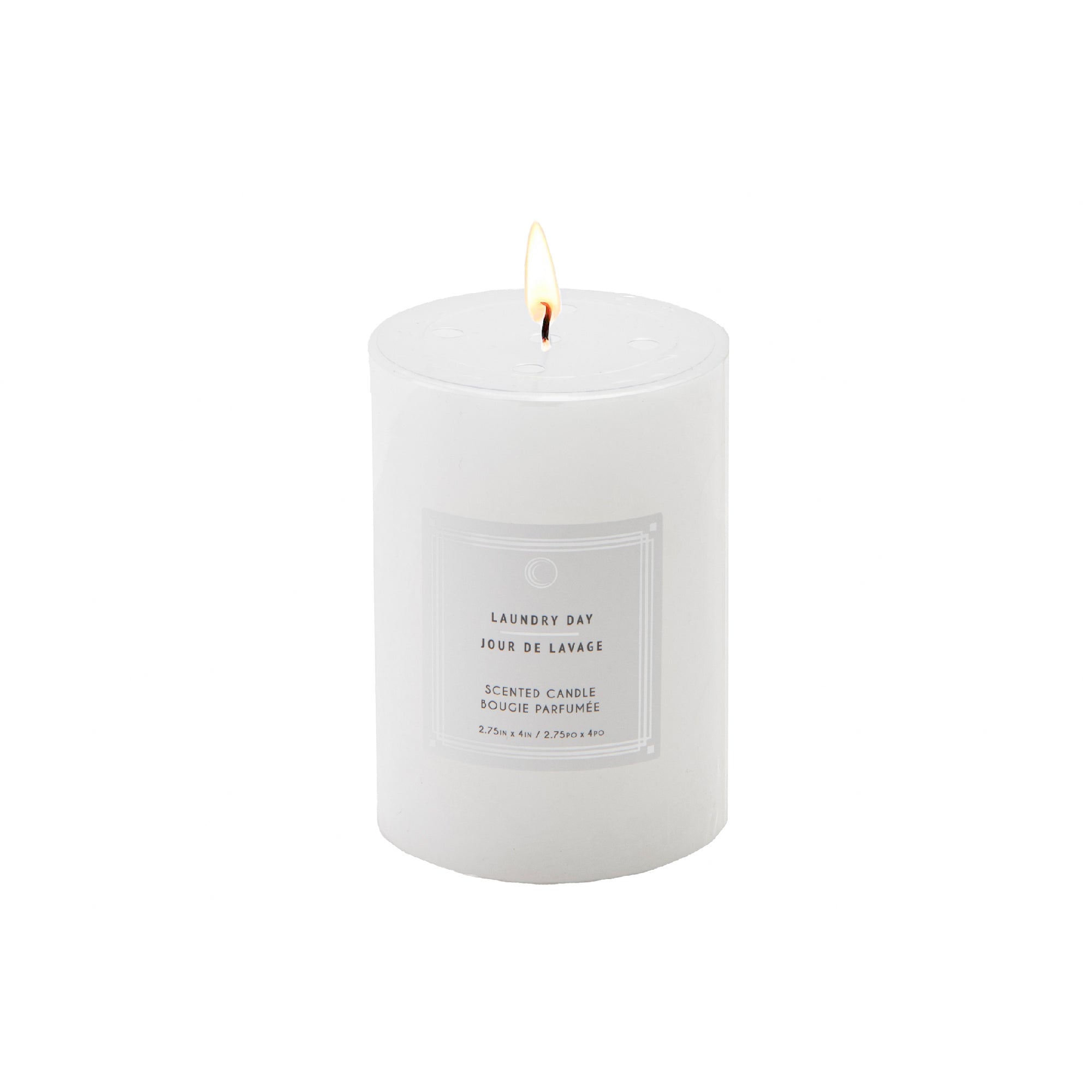 Laundry Day 2.75"x4" Scented Pillars, Set of 8, Home Fragrance, Aromatherapy