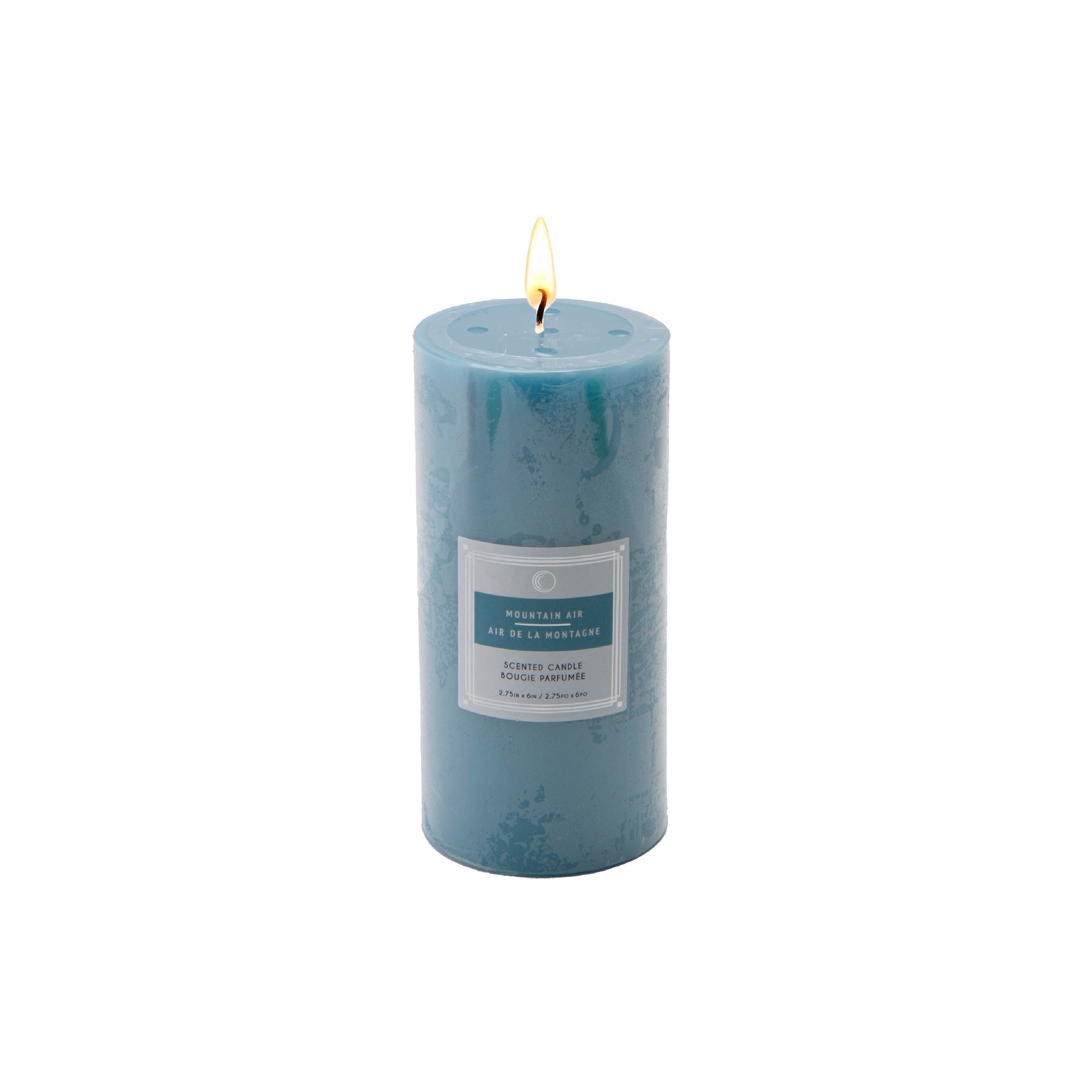 Mountain Air 2.75"x6" Scented Pillars, Set of 6, Home Fragrance, Aromatherapy