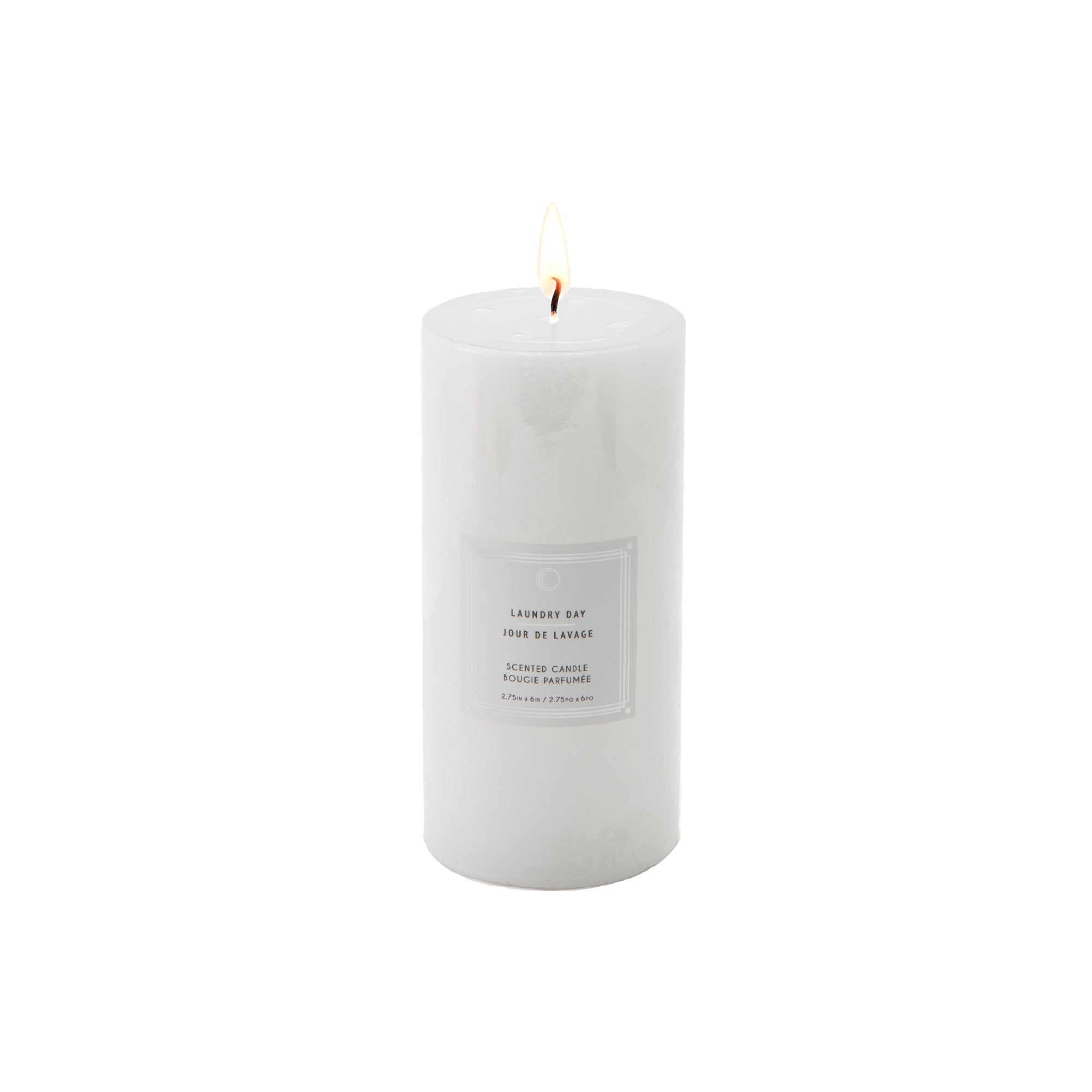 Laundry Day 2.75"x6" Scented Pillars, Set of 6, Home Fragrance, Aromatherapy