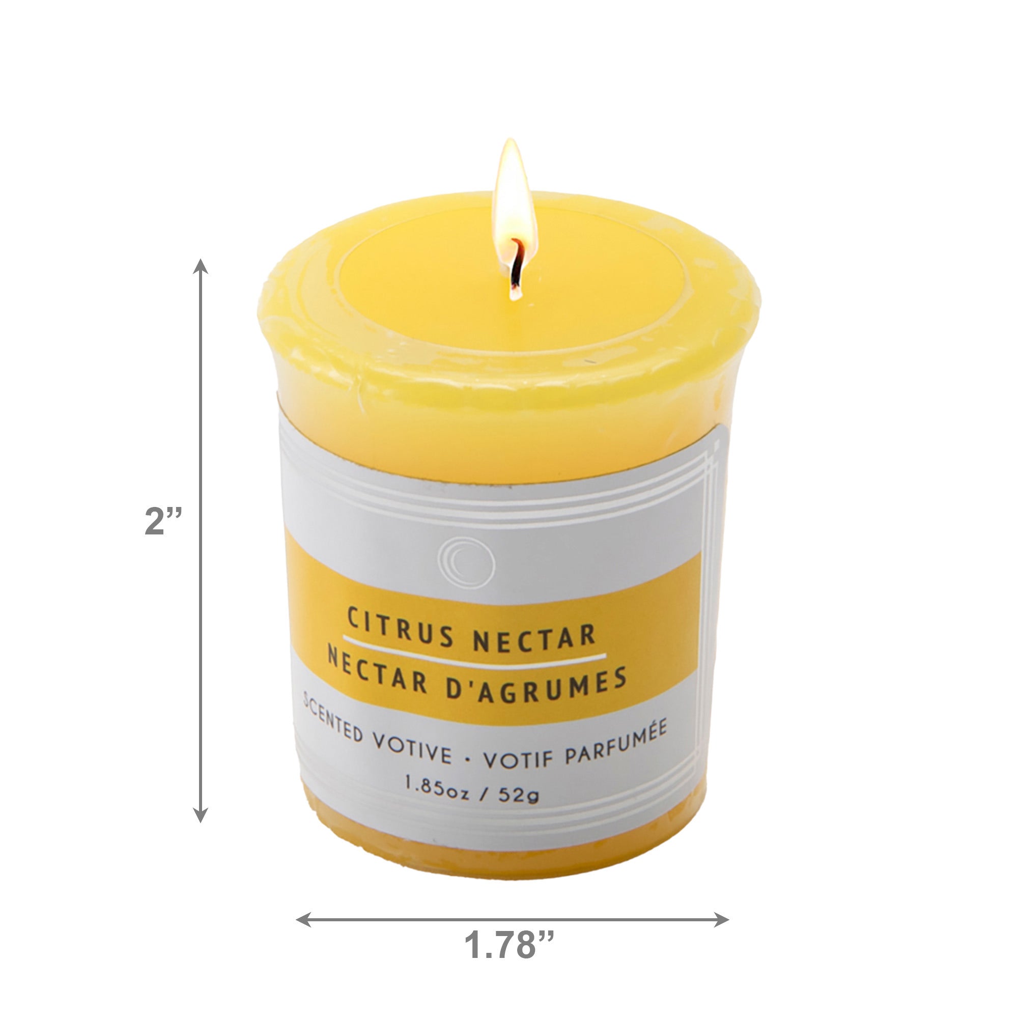 Citrus Nectar Mushroom Votive Candles, Set of 12, Home Fragrance, Aromatherapy