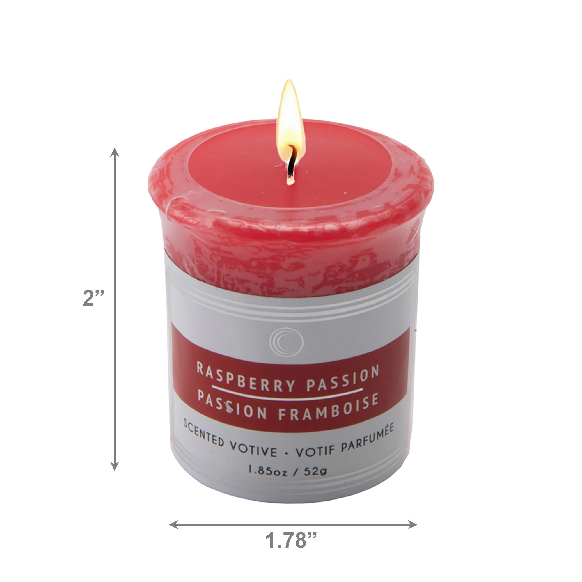Raspberry Passion Mushroom Votive Candles, Set of 12, Home Fragrance, Aromatherapy