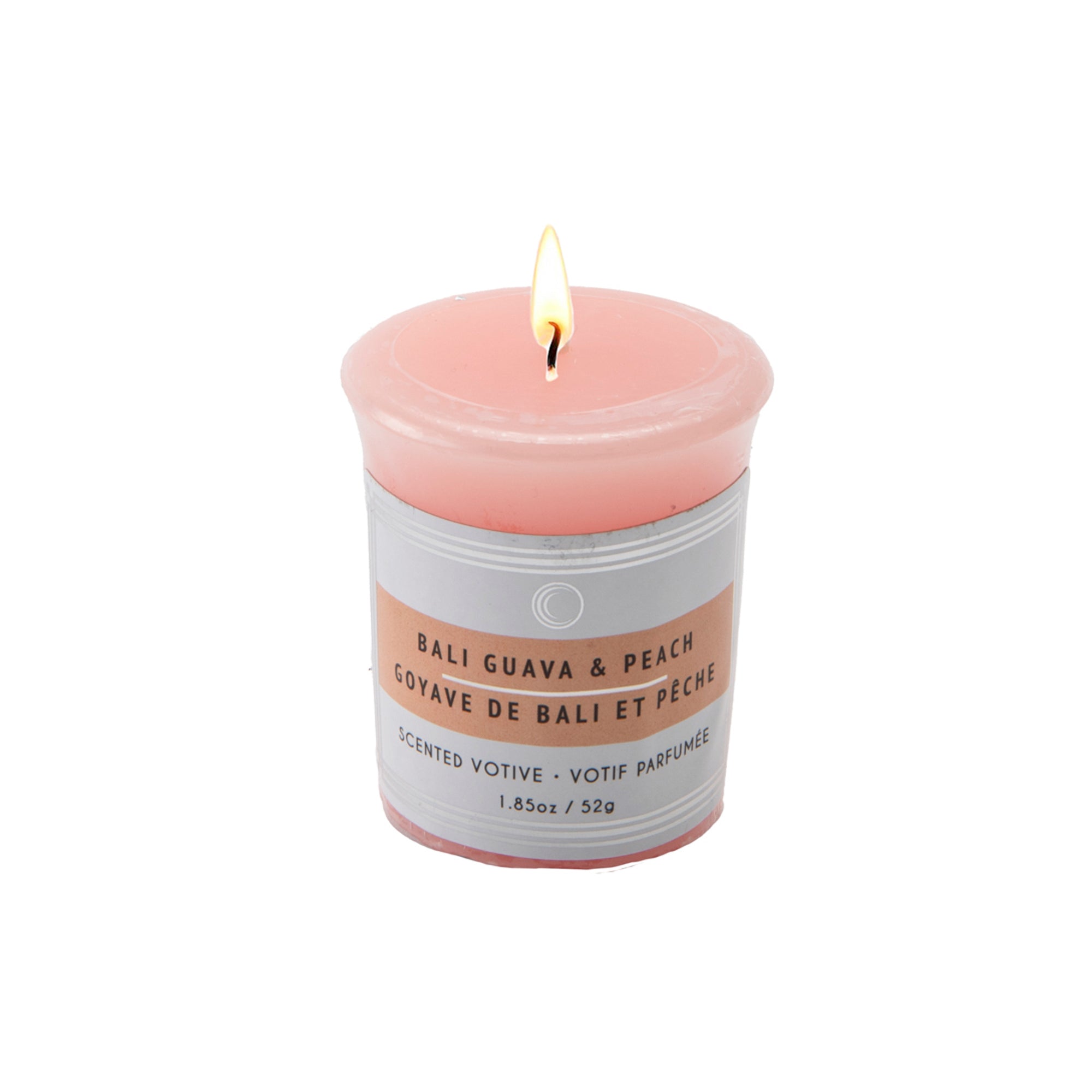 Bali Guava & Peach Mushroom Votive Candles, Set of 12, Home Fragrance, Aromatherapy