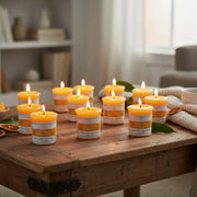 Sweet Mango Mushroom Votive Candles, Set of 12, Home Fragrance, Aromatherapy