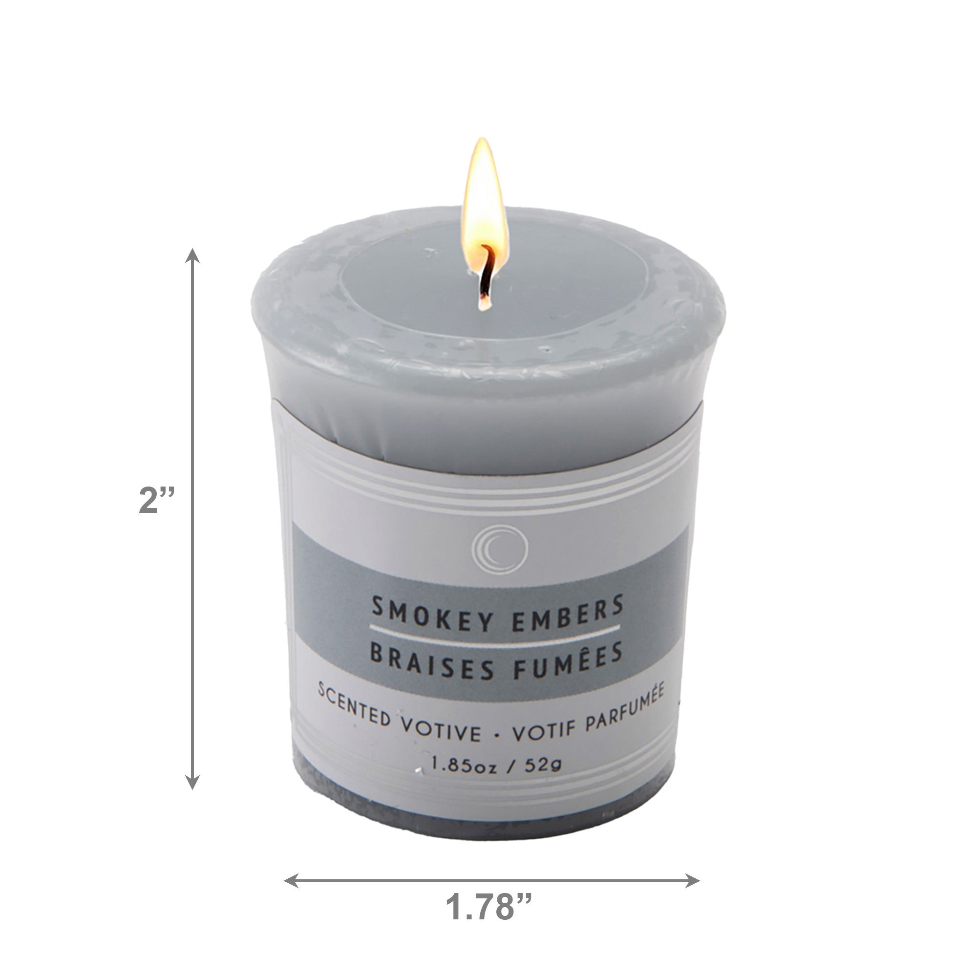 Smokey Embers Mushroom Votive Candles, Set of 12, Home Fragrance, Aromatherapy