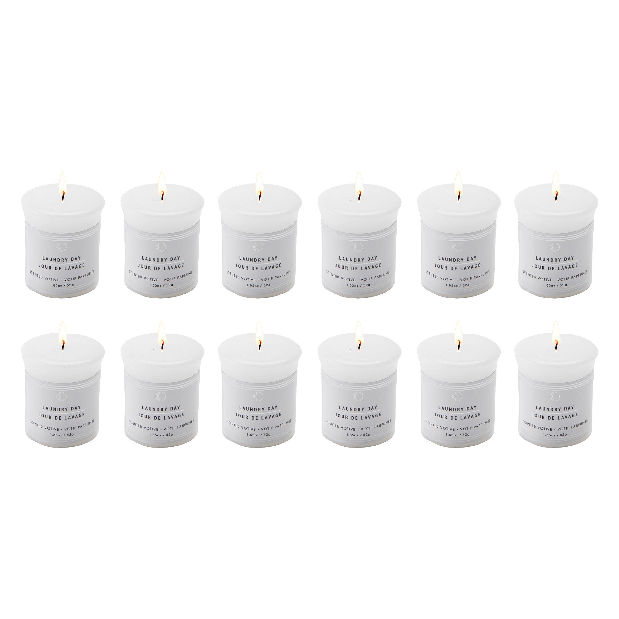 Laundry Day Mushroom Votive Candles, Set of 12, Home Fragrance, Aromatherapy