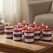 Berry Bellini Mushroom Votive Candles, Set of 12, Home Fragrance, Aromatherapy