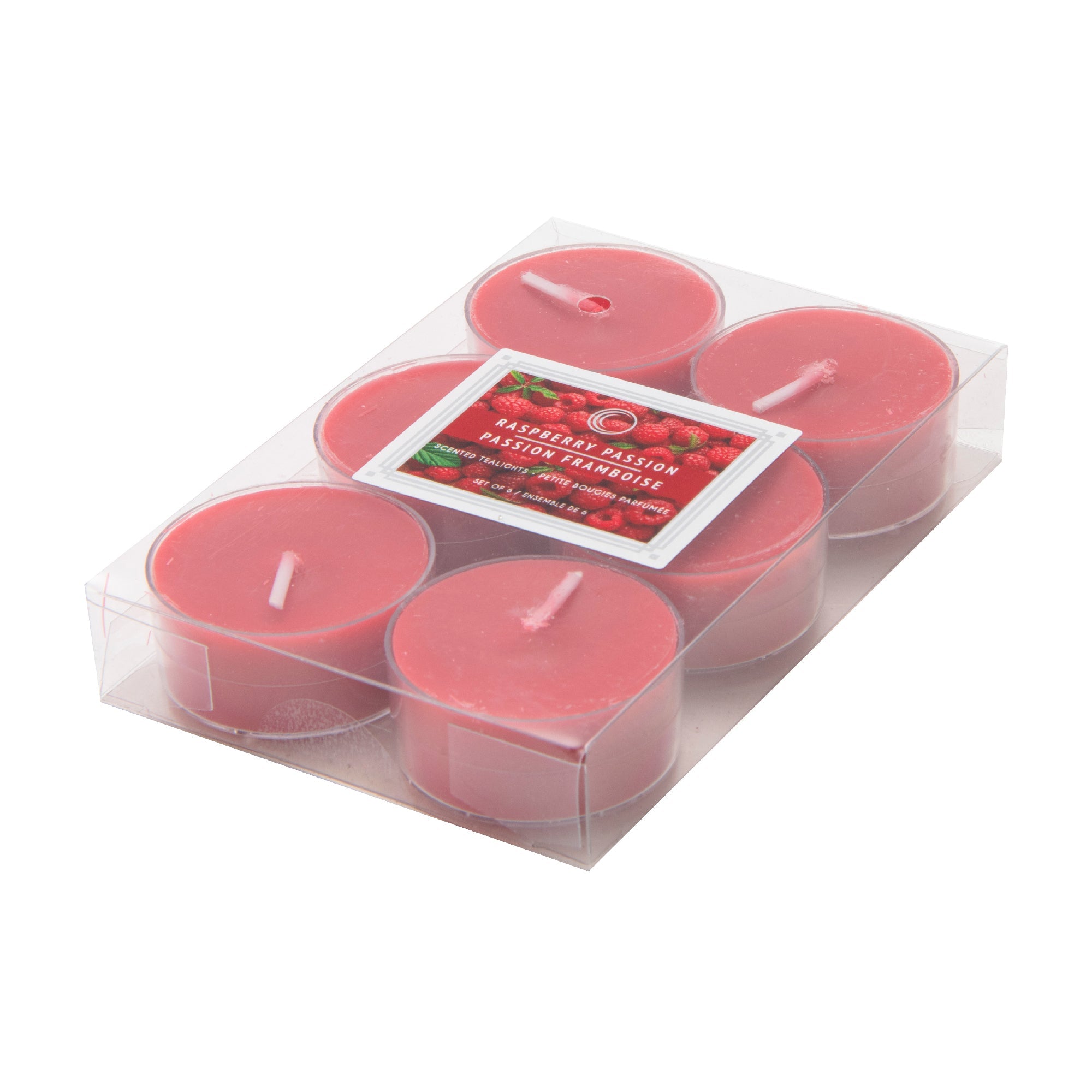 Raspberry Passion Scented Tealights, Set of 12, Home Fragrance, Aromatherapy