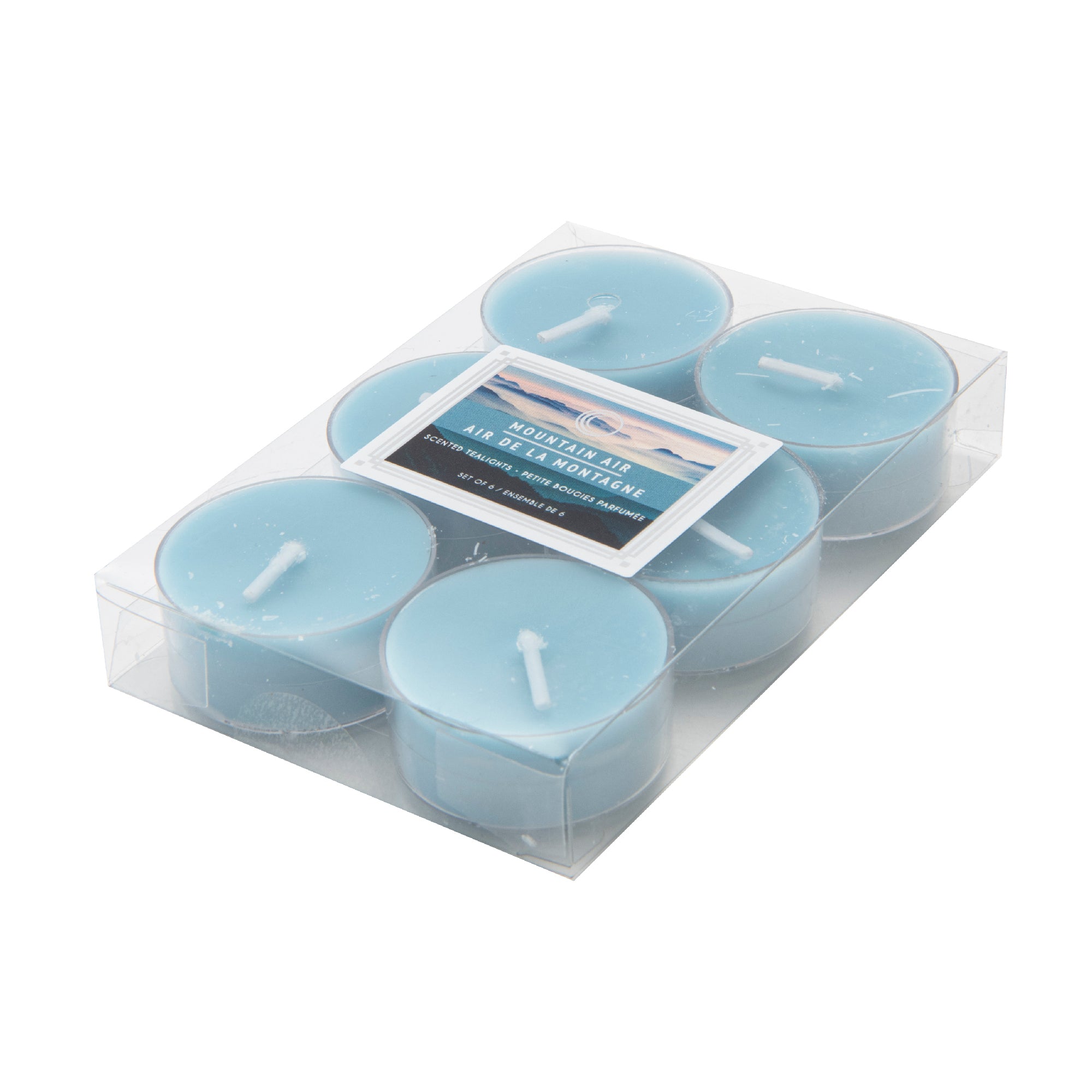 Mountain Air Scented Tealights, Set of 12, Home Fragrance, Aromatherapy