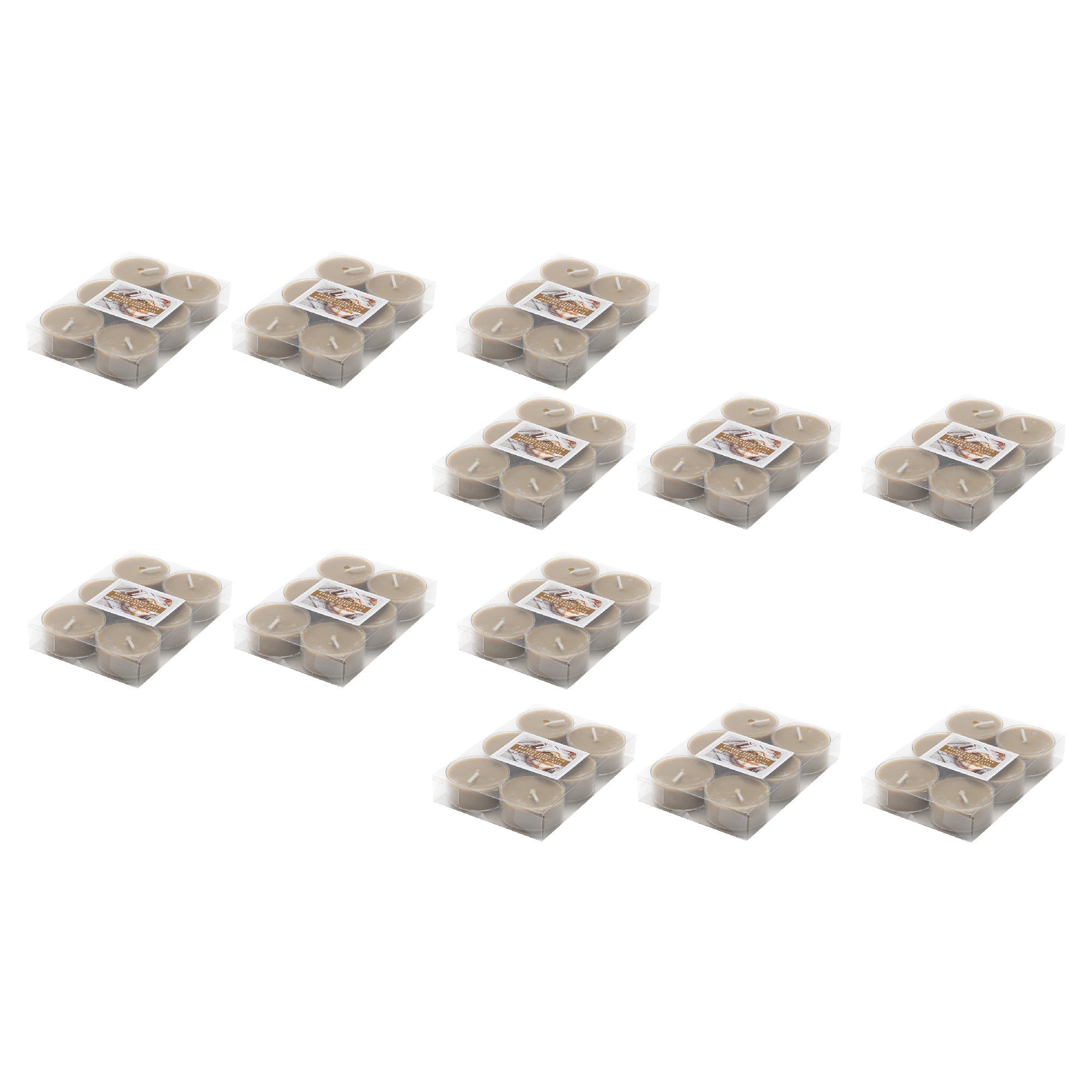 Bourbon Crème Latte Scented Tealights, Set of 12, Home Fragrance, Aromatherapy