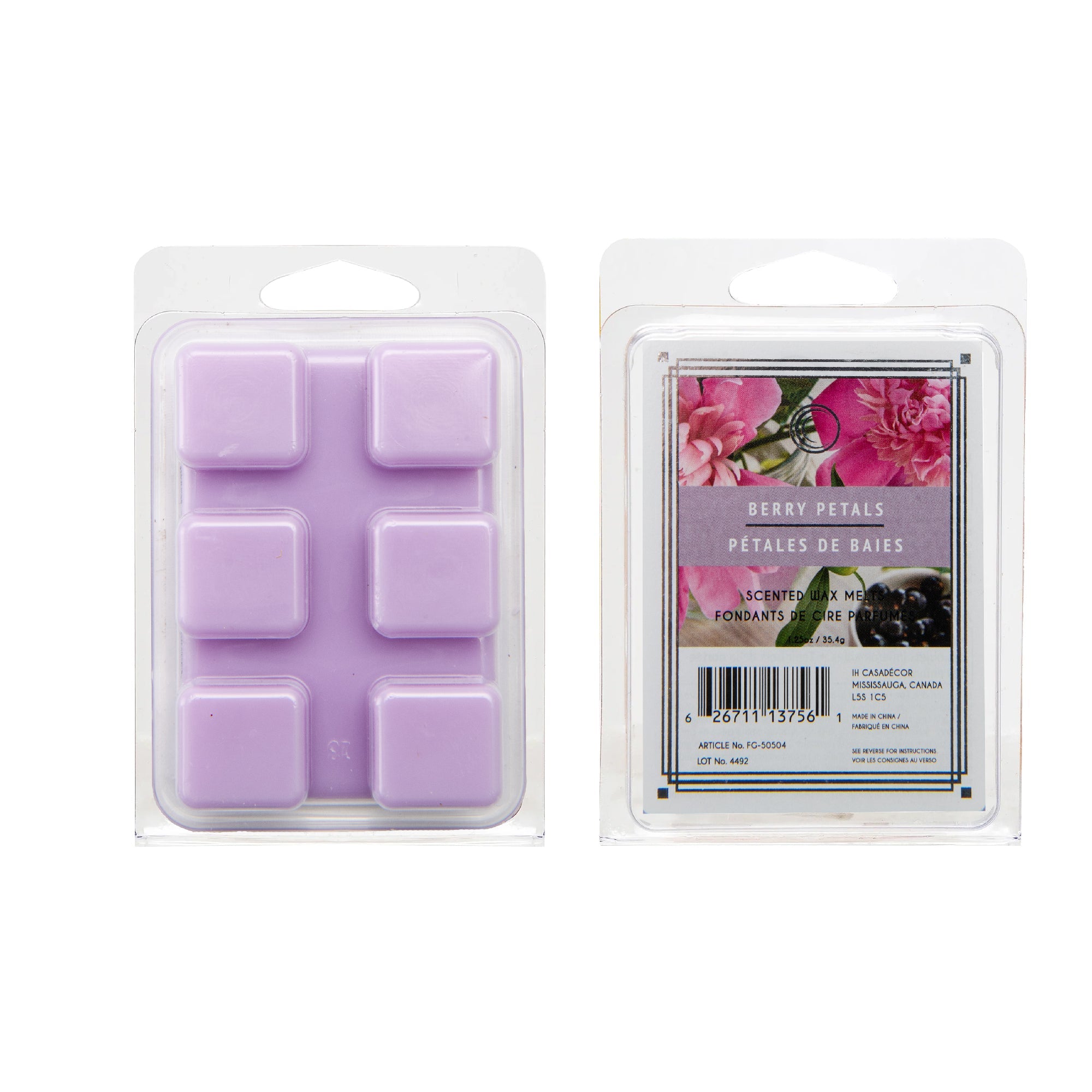 Berry Petals Scented Wax Melts, Set of 12, Home Fragrance, Aromatherapy