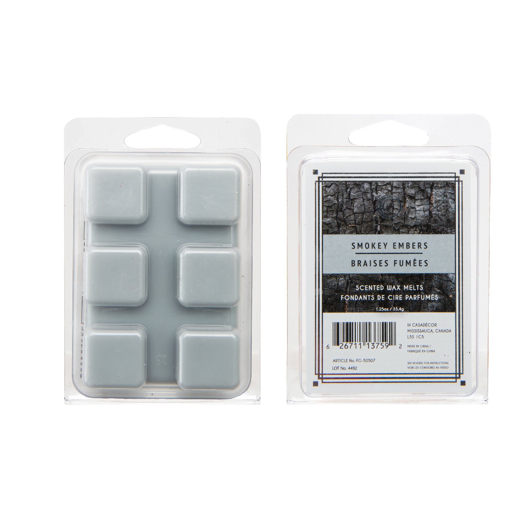 Smokey Embers Scented Wax Melts, Set of 12, Home Fragrance, Aromatherapy