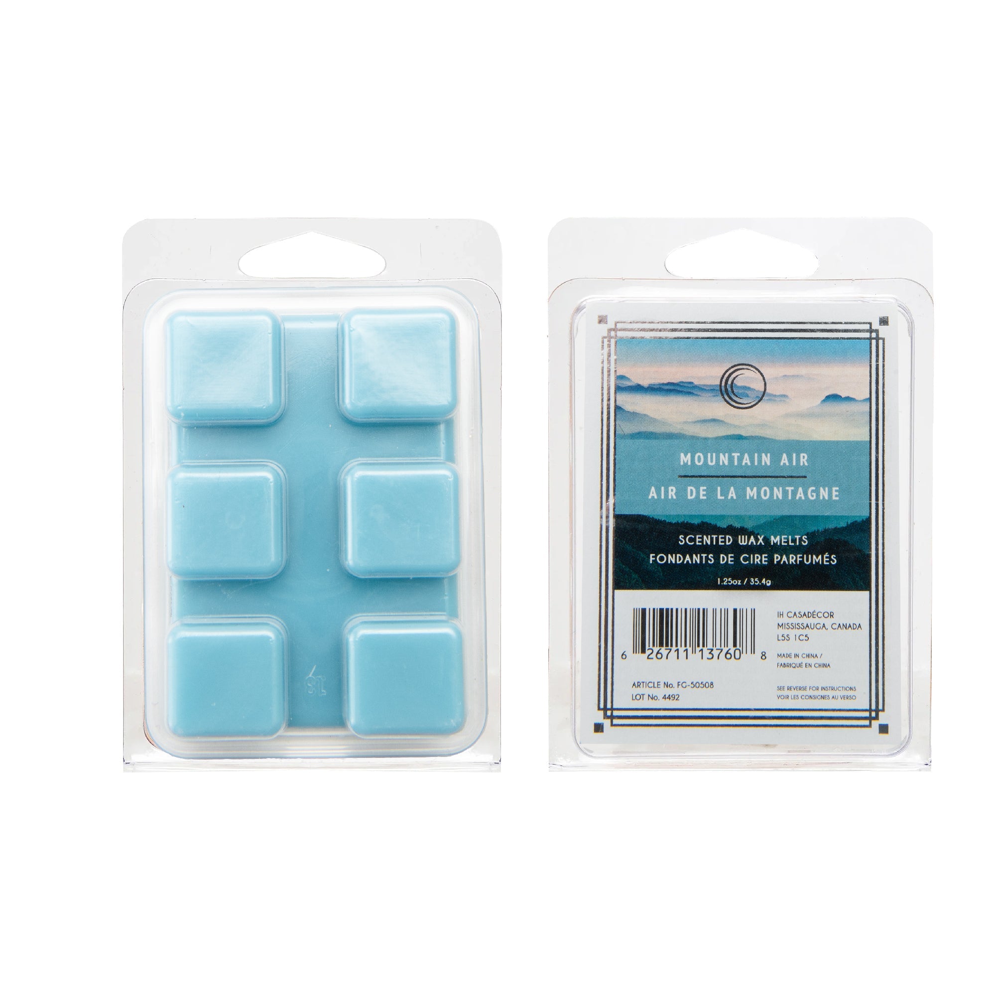 Mountain Air Scented Wax Melts, Set of 12, Home Fragrance, Aromatherapy