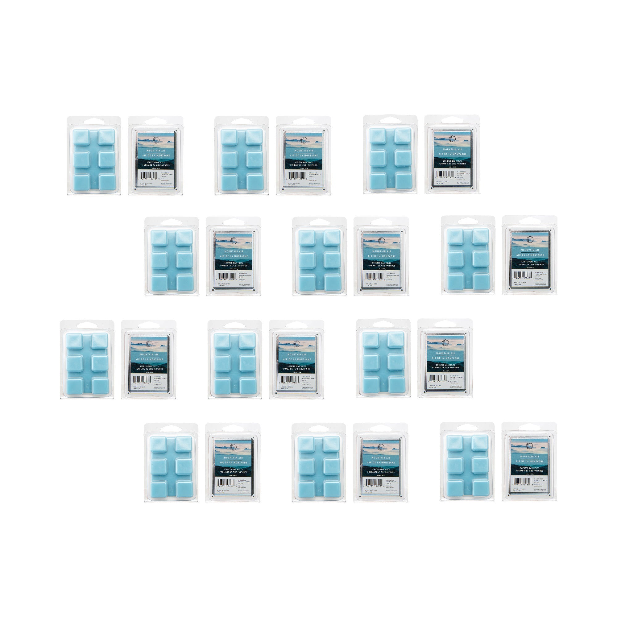 Mountain Air Scented Wax Melts, Set of 12, Home Fragrance, Aromatherapy