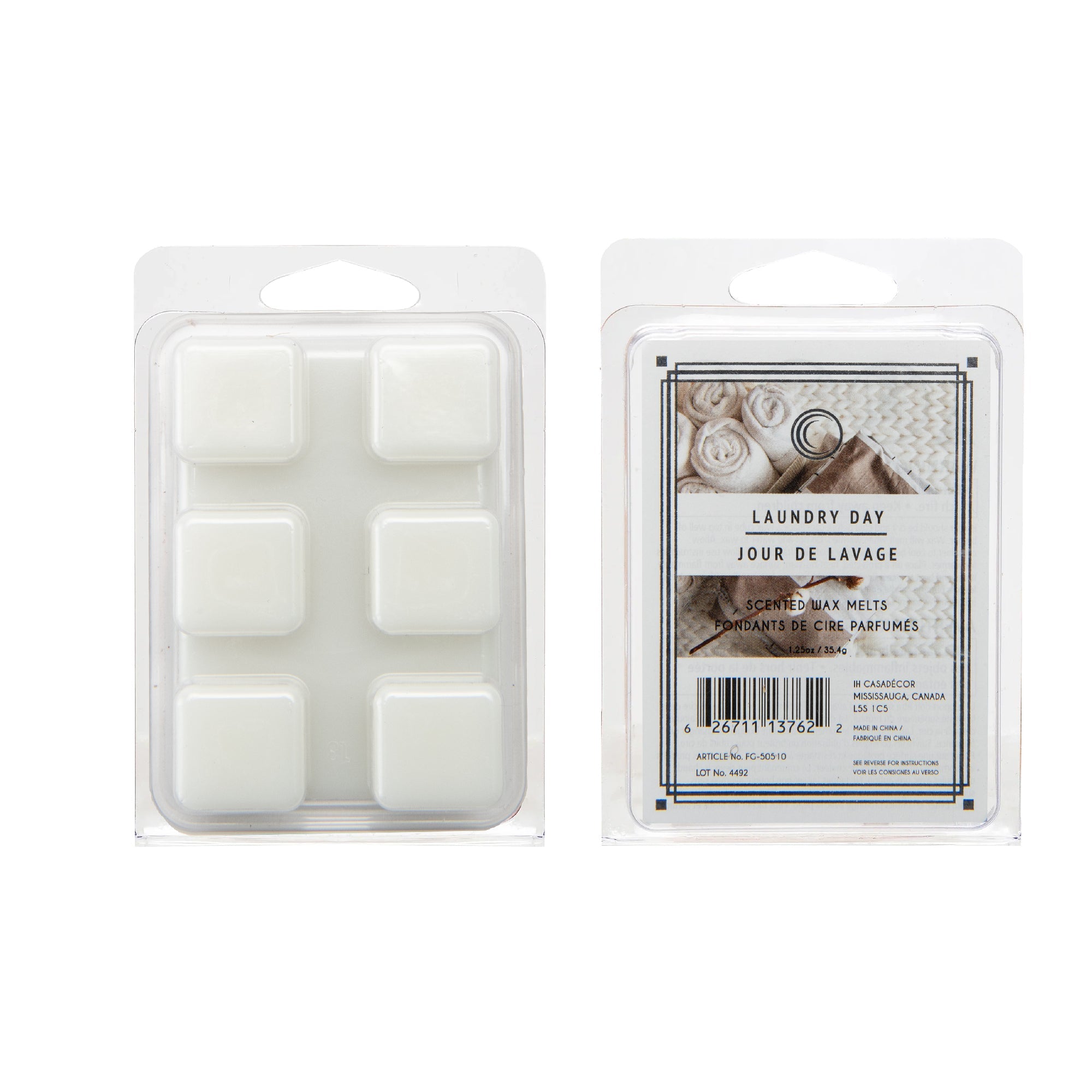 Laundry Day Scented Wax Melts, Set of 12, Home Fragrance, Aromatherapy