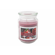 18 Oz Scented Jar Candle with Glass Lid Featuring Sweet Berry Bellini Fragrance - Set of 2