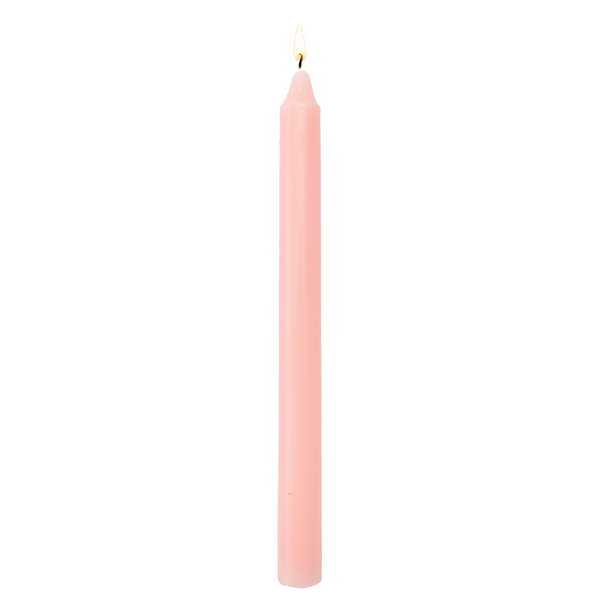 10 Inch Unscented Peach Column Candle - Pack of 12 for Soft Glow - Set of 12