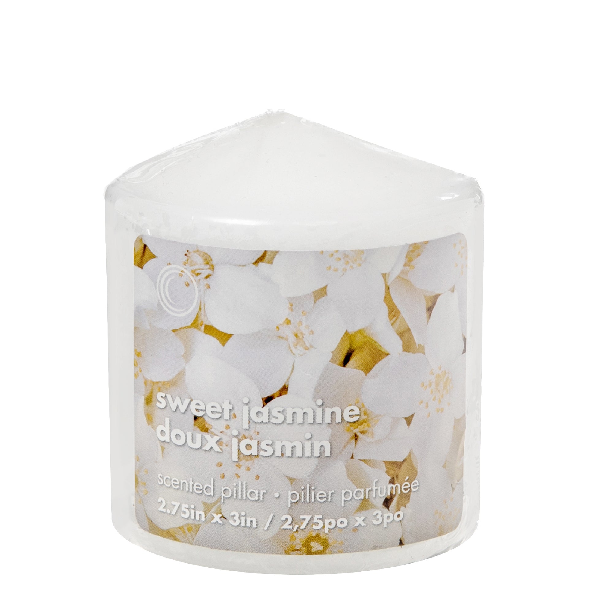 Scented Pillar Candle Sweet Jasmine 2.75x3 Inch Set Of 6, Decorative Candle, Home Accent