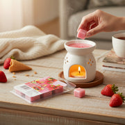 6 Pack Scented Wax Melts with Sweet Strawberry Waffle Cone Aroma - Set of 6