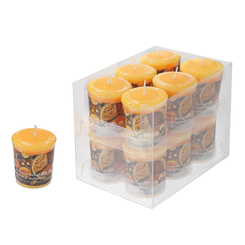 Mushroom Votive Candles – Autumn Delight, Set of 12