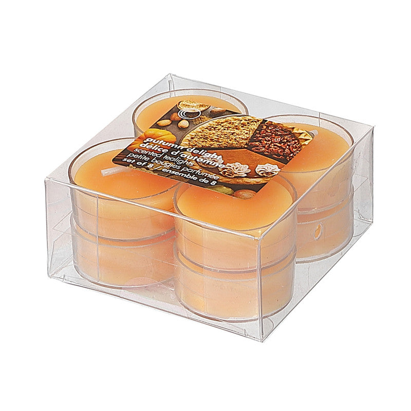 8-Pack Scented Tealight Candles – Autumn Delight, Set of 2