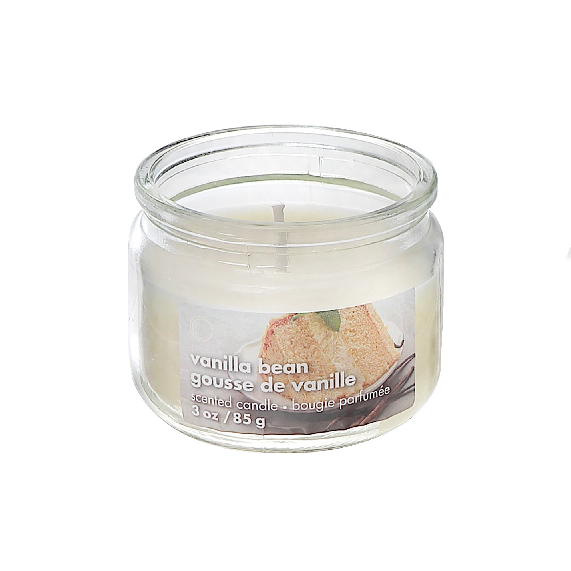 3 Oz Scented Glass Jar With Lid Vanilla Bean Set Of 4, Home Fragrance Candle, Aromatherapy