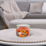 3oz Scented Glass Jar Candle with Lid – Pumpkin Cider Donut Scent, Set of 4