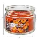 3 Oz Scented Glass Jar With Lid Pumpkin Cider Donut - Set of 4