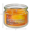3 Oz Scented Glass Jar With Lid Autumn Harvest Moon - Set of 4