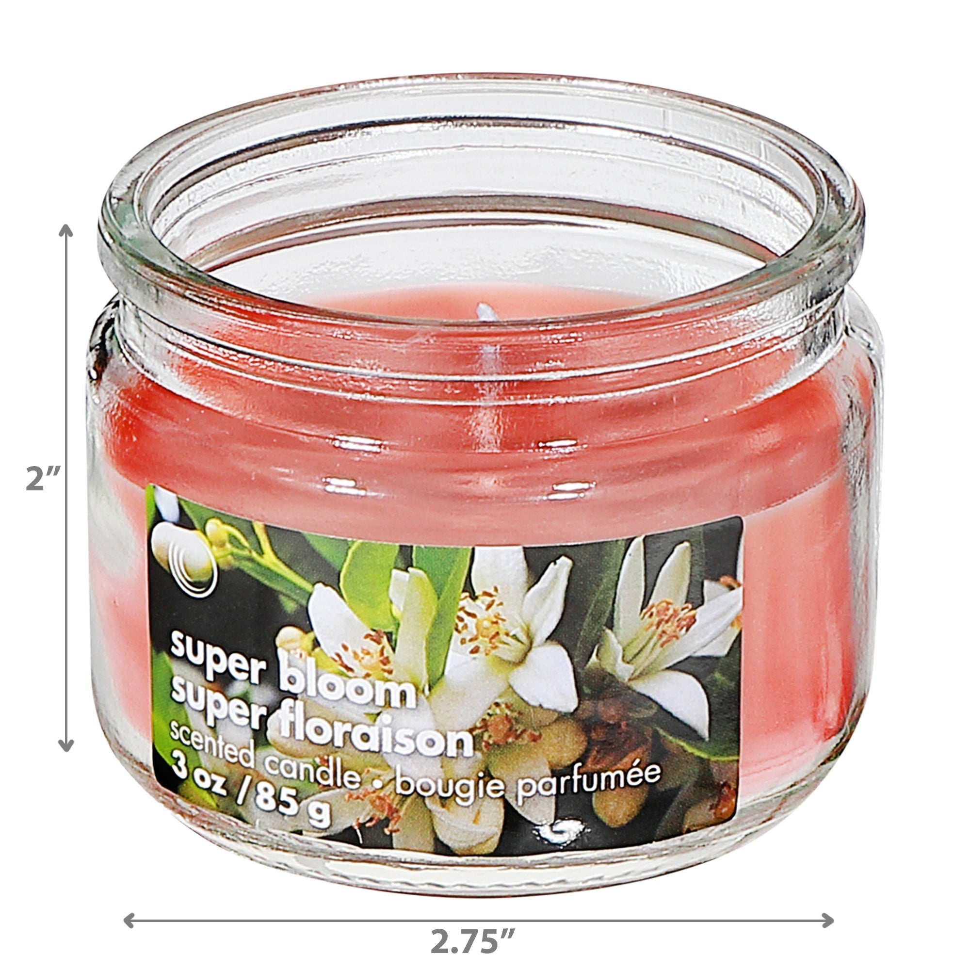 3 Oz Scented Glass Jar With Lid, 3 Oz Scented Glass Jar Candle With Lid, Small Home Fragrance