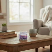 3 Ounce Scented Glass Jar Candle with Lid and Soothing Lavender Field Aroma - Set of 6