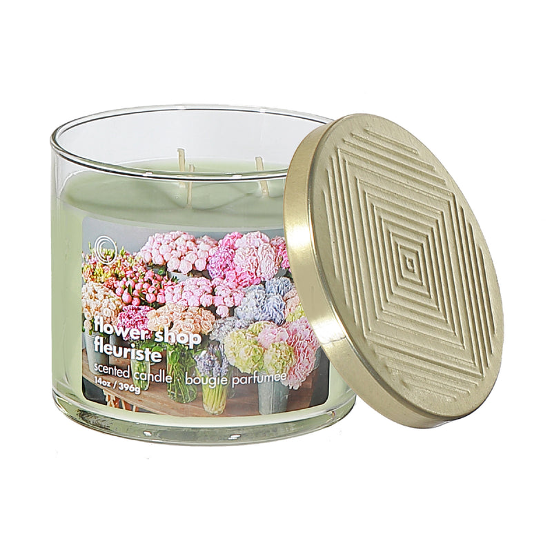 14 Oz 3 Wick Jar Candle With Lid