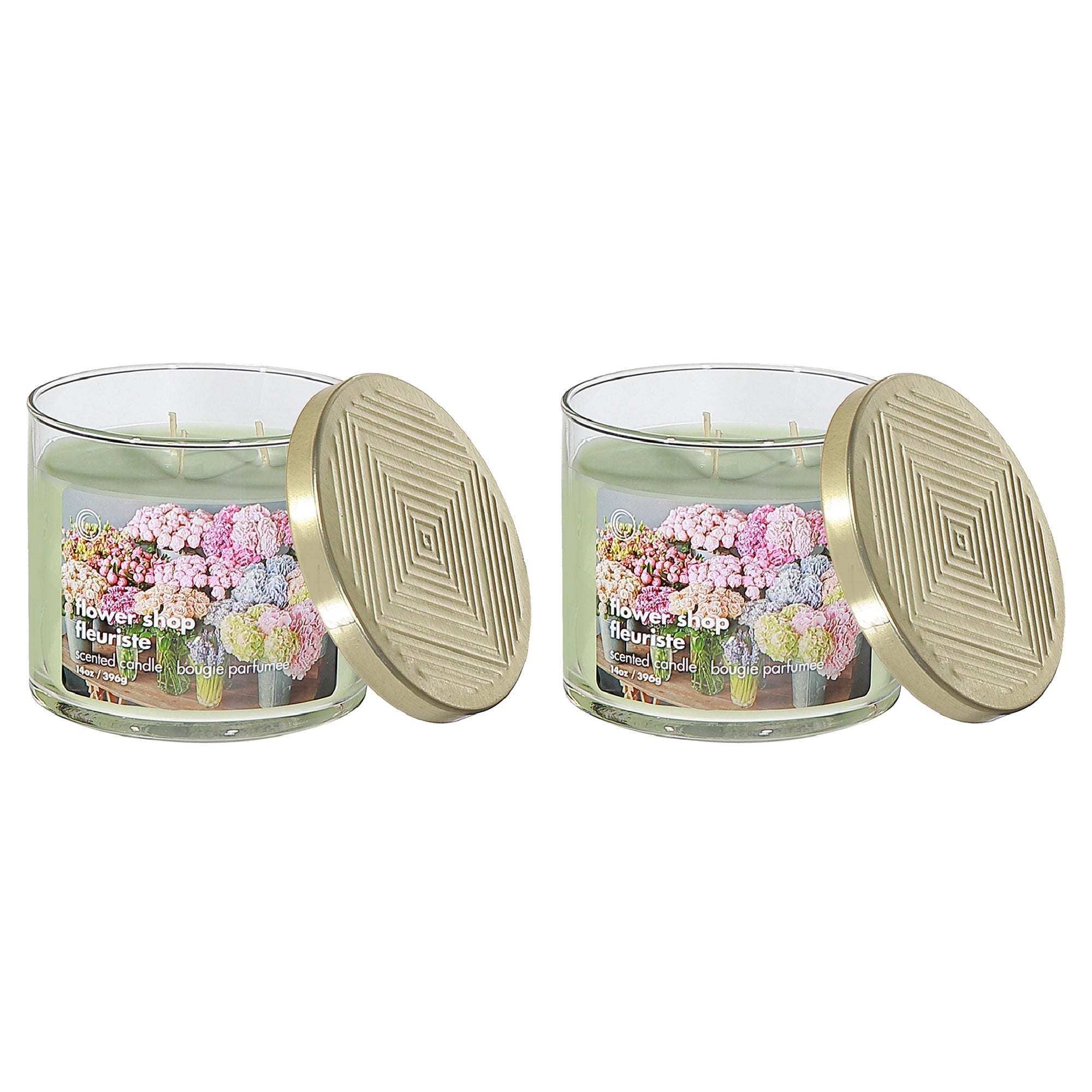 14 Oz 3 Wick Jar Candle With Lid, 14 Oz 3 Wick Jar Candle With Lid, Strong Scent Home Fragrance