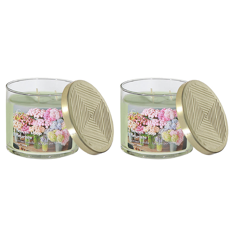 14 Oz 3 Wick Jar Candle With Lid