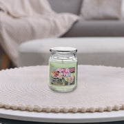 18 Oz Scented Jar With Glass Lid, Large 18 Oz Scented Candle Jar, Decorative Fragrance Piece
